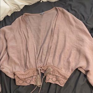 Charlotte Russe boho purple top